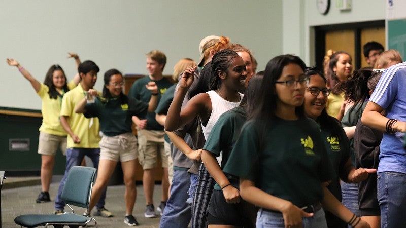 SAIL students dancing