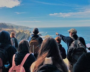 students at shore acres field trip
